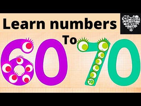 LEARNING COUNTING NUMBERS 60 TO 70 learn numbers for kids 60-70 Endless numbers смотреть онлайн