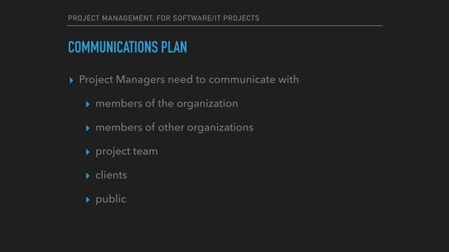 15 Communications - Communications Plan смотреть онлайн