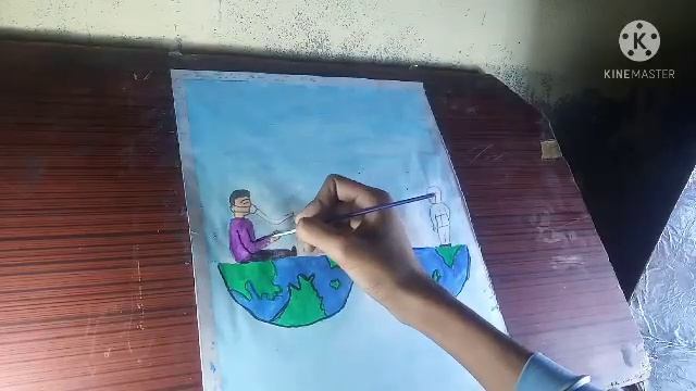 Cronavirus Drawing // Drawing with watercolour // save Oxygen // save trees // save life смотреть онлайн