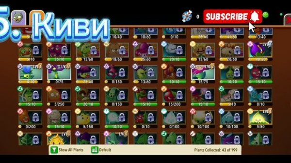 Топ 10 любимых растений Sasha_play в PVZ2