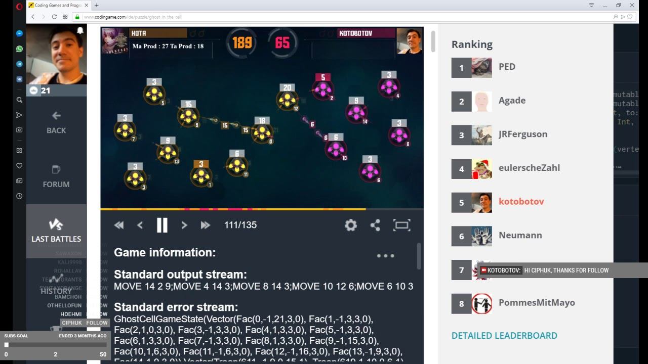 open ai bot playing Galcon on codingame смотреть онлайн