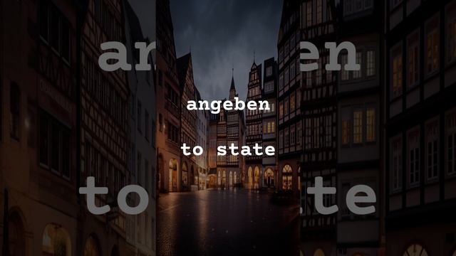 Unlock Advanced German: Verbs With Prefixes with Geben! смотреть онлайн