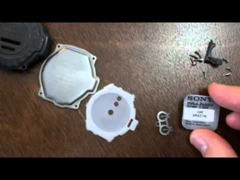 Casio Protrek PRG-40 battery change 1/2 смотреть онлайн