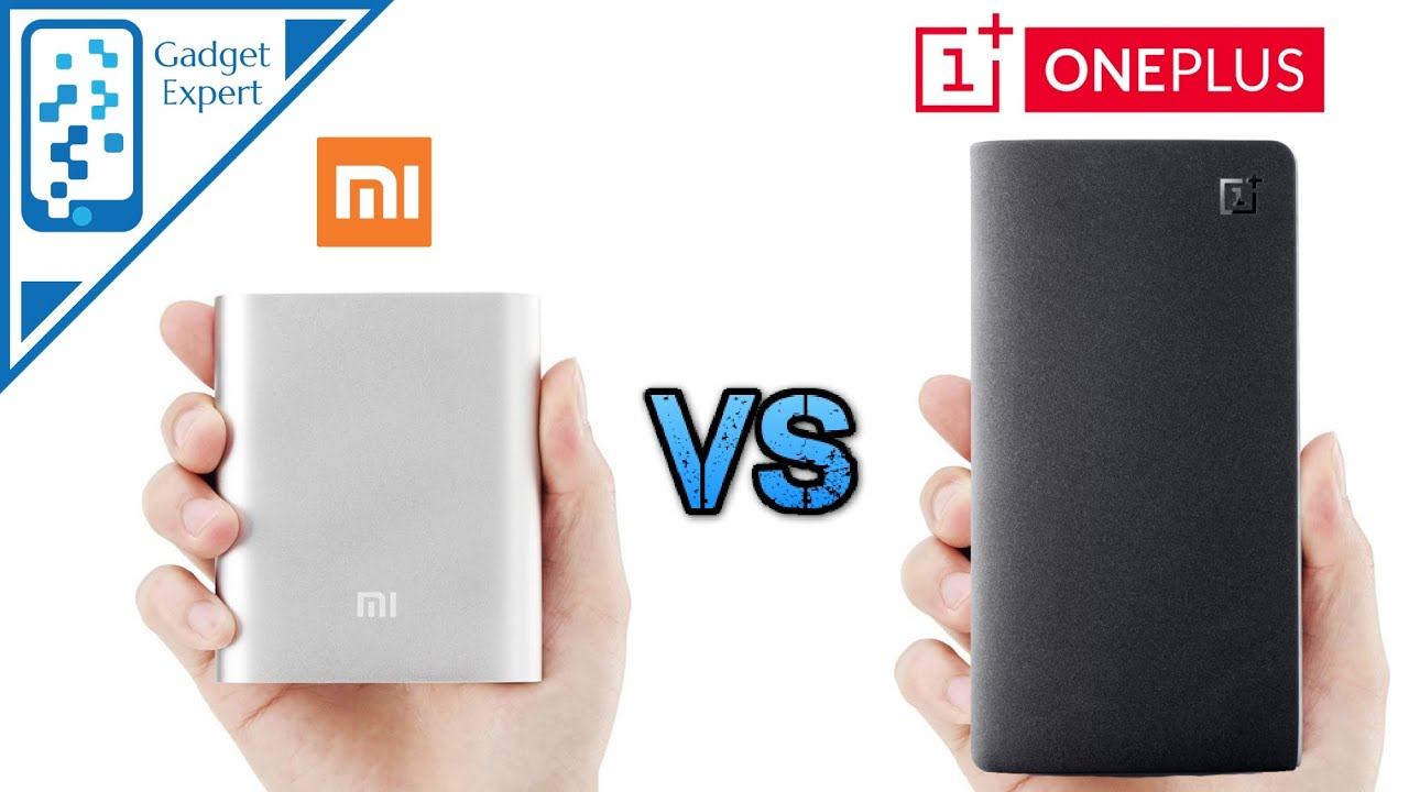 Xiaomi 10400 mAh Power Bank VS OnePlus 10000 mAh Power Bank comparison смотреть онлайн