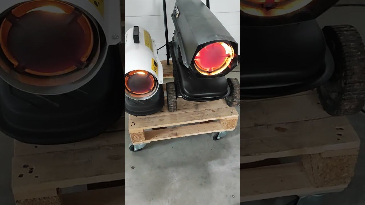 Burn of Trotec 20kW oil heaters fans смотреть онлайн
