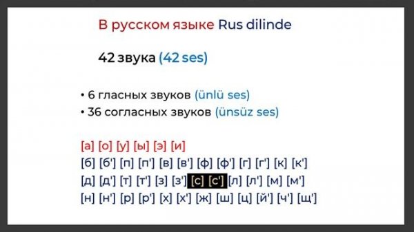 RUS ALFABESİ. HARFLER VE SESLER. Ders 1