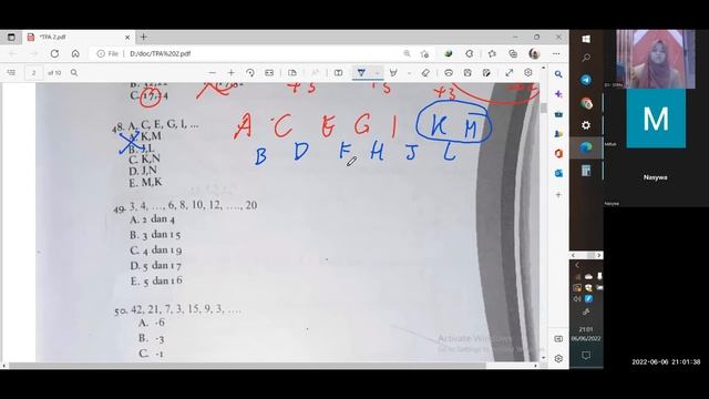 LATIHAN TES POTENSI AKADEMIK NO 41-58 BUKU PENERIMAAN TARUNA STPN DENGAN DEK NASYWA DAN DEK MIFTAH смотреть онлайн