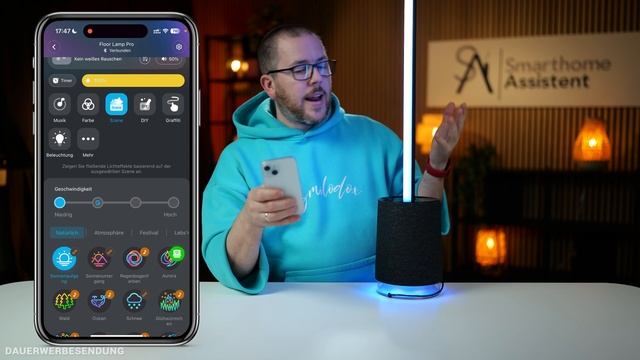 Govee Floor Lamp Pro  Test  Smarte Stehlampe mit integriertem Lautsprecher