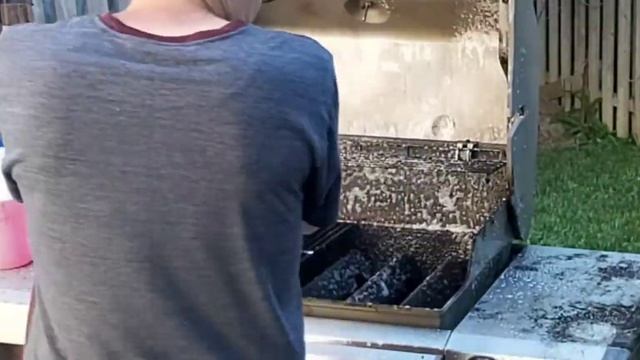 How to clean gas grill, bbq, weber, Napoleon. degreaser, pressure washer смотреть онлайн