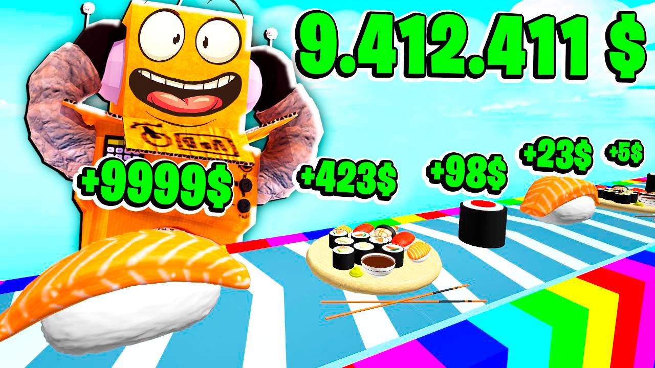 ПОСТРОИЛ САМЫЙ КРУТОЙ СУШИ БАШНЮ РЕСТОРАН! НУБ И ПРО ВИДЕО ROBLOX смотреть онлайн