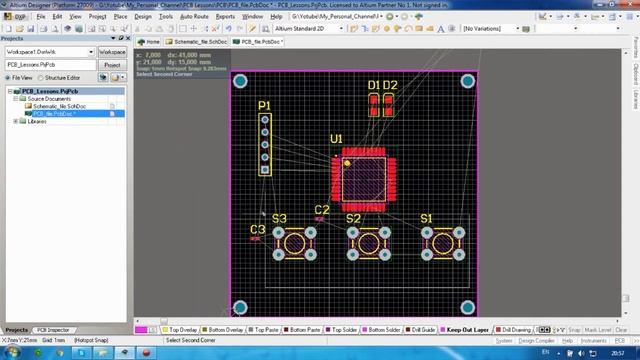 Altium#6_3 Создание схемы на основе Atmrga-16AC смотреть онлайн