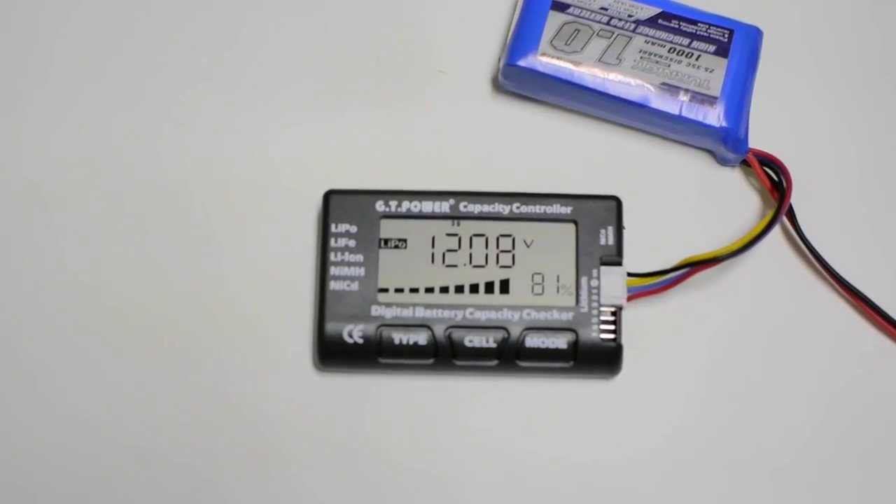 GT Power Lipo/LiFe/Li-ion Digital Battery Capacity Controller - Product Preview and How To Use смотреть онлайн