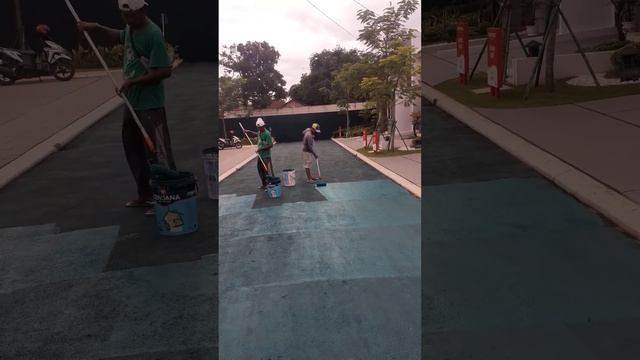 Cet jalan aspal pakai cet propan teknokote,munif sumber dawe pondi suka bumi смотреть онлайн