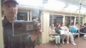Проезд по самому длинному перегону АПЛ (Строгино - Крылатское) на составе 81-740.1/741.1 «Акварель»