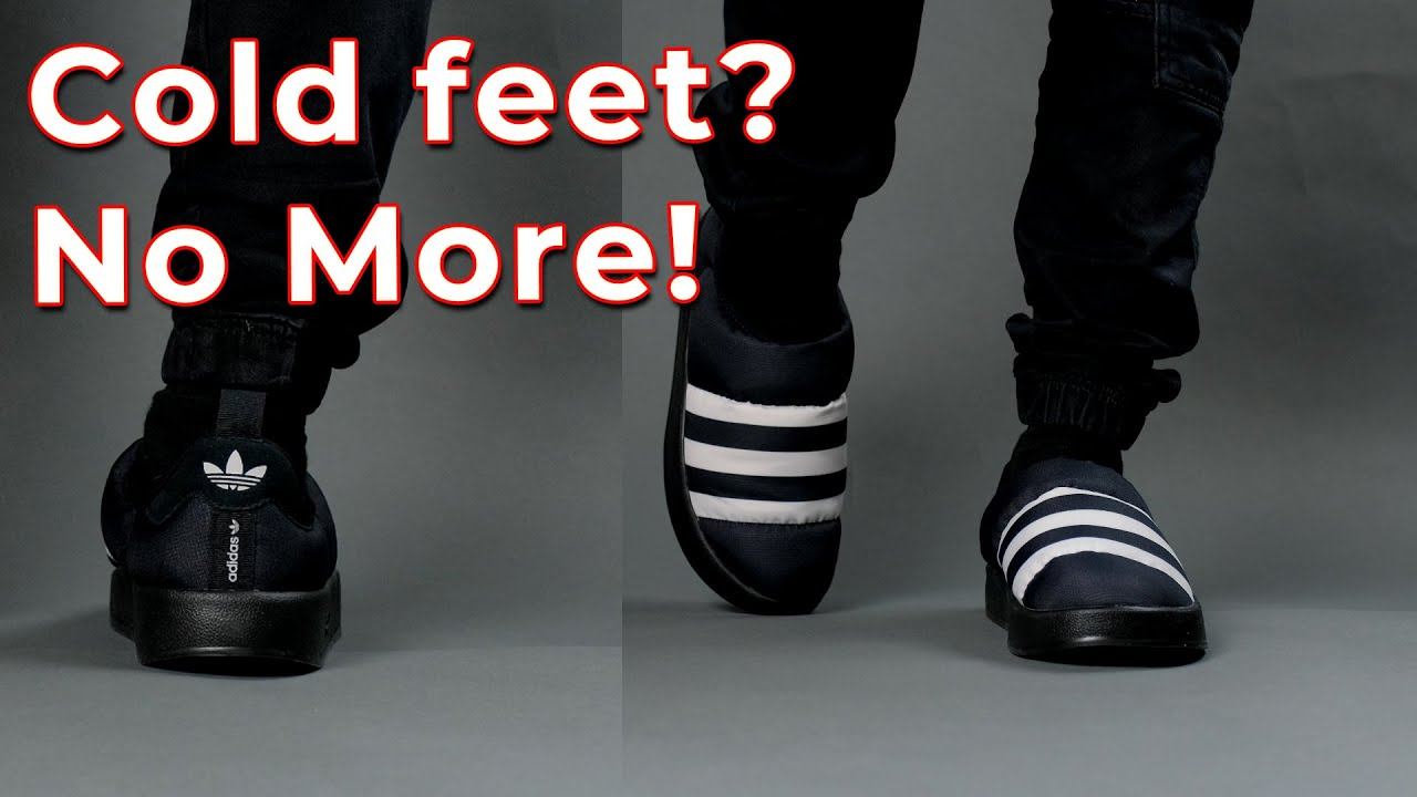 Just because it's cold doesn't mean you shouldn't wear slippers. Adidas Puffylette Full Review смотреть онлайн