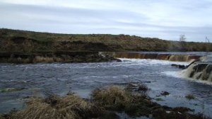 Водопад в Тосно. Звук воды, звук природы.