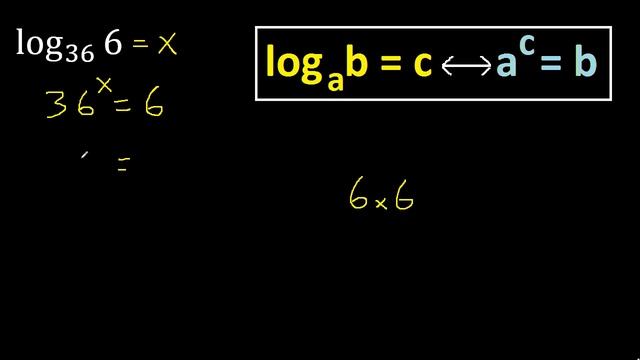 log 6 base 36 . log 36 6 . logaritmo de смотреть онлайн