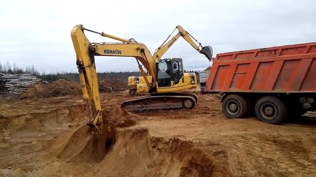 ООО Авангард работа экскаватора Komatsu PC220 8 www ava78 ru смотреть онлайн