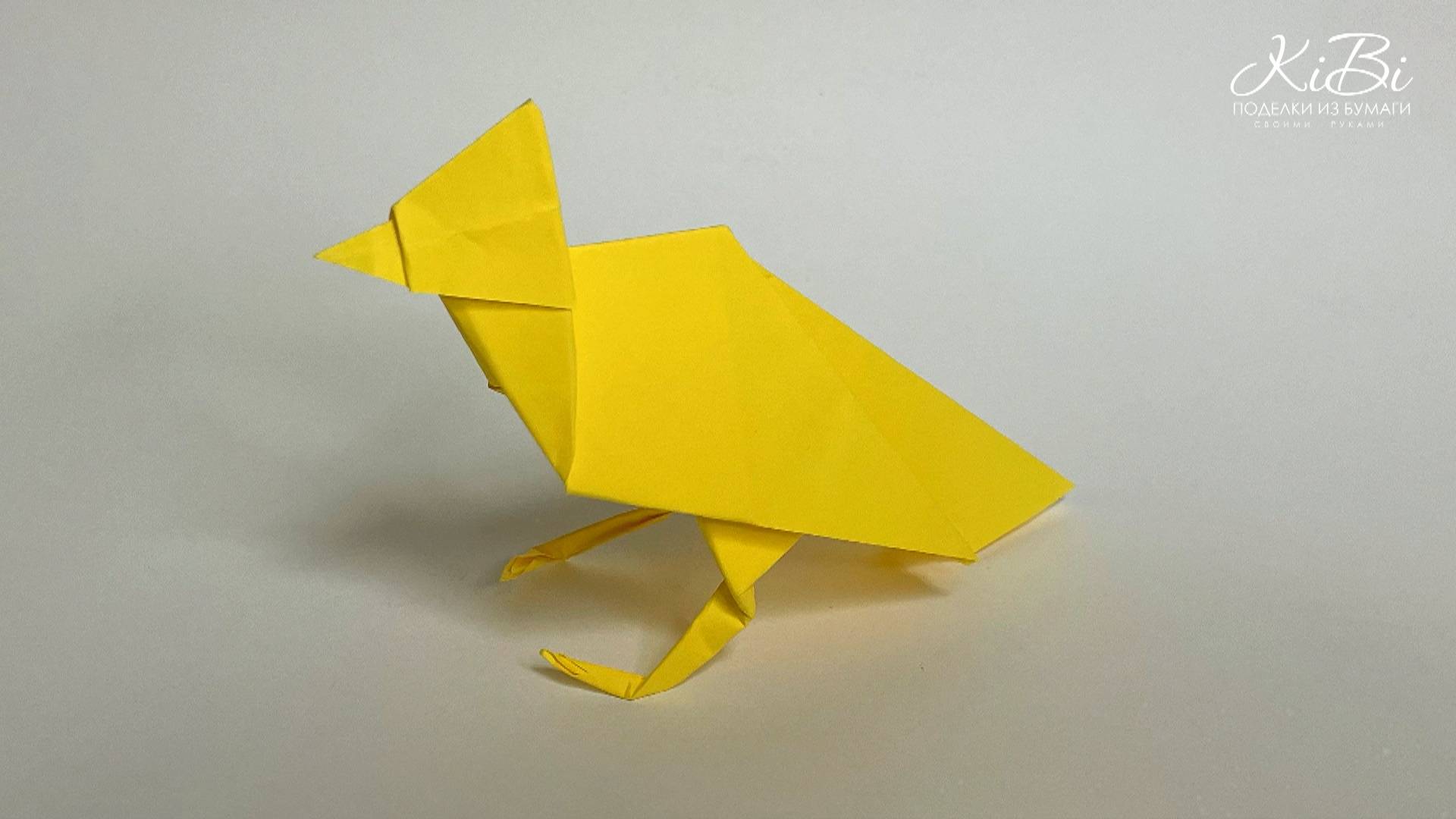 Важная Птичка Кардинал | Оригами Поделки из бумаги своими руками | DIY смотреть онлайн