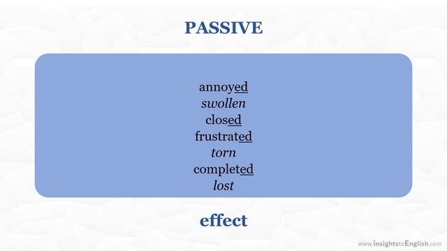 Passive & Active ADJECTIVES (ending in -ED or -ING) смотреть онлайн