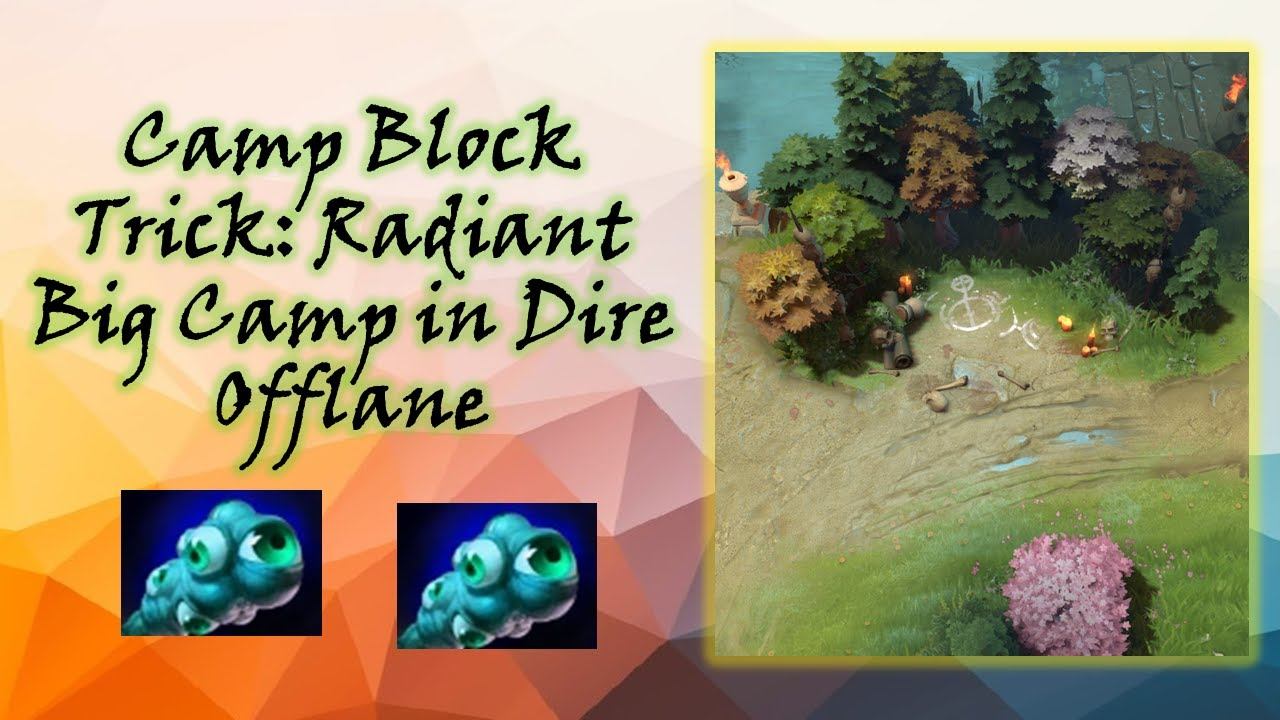 Sneaky Spot to Block Dire Offlane Big Camp смотреть онлайн