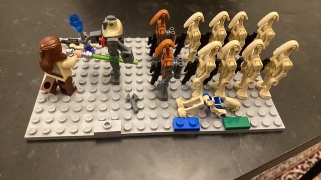 Qui Gon vs Droids #starwars #summervacation #legostarwars #legostopmotion смотреть онлайн