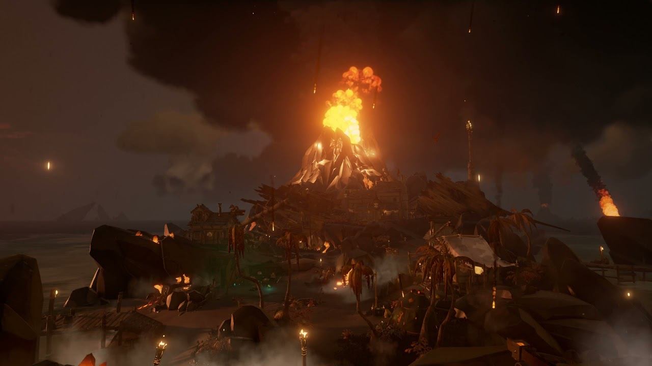 Sea of Thieves - Live Wallpaper - Morrow's Peak Volcano смотреть онлайн