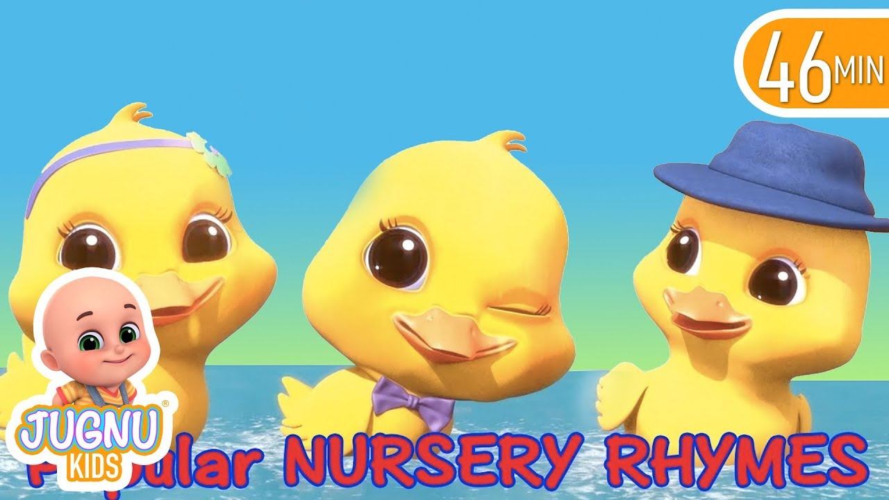 five little ducks went out one day song | Babies Songs | Jugnu kids Nursery Rhymes and Kids Songs смотреть онлайн