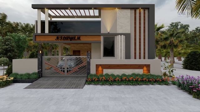 LATEST WEST FACING ELEVATION | 35'X50' | AMR DESIGNING AND CONSTRUCTIONS смотреть онлайн