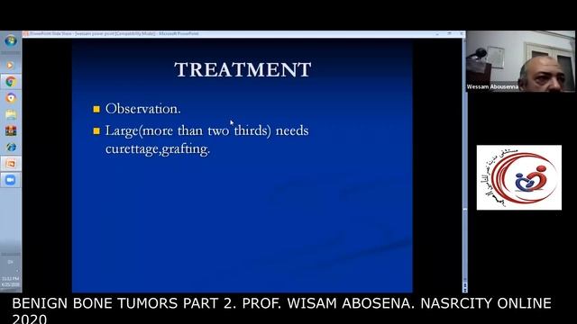 Benign bone tumors part 2. Prof. Wisam Abosena . nasrcity covid19 time online lectures 2020 смотреть онлайн