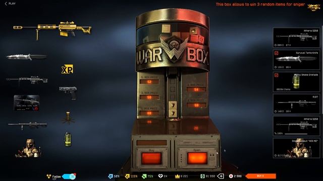 Warface - Atheris GQ50 Random Box Opening !