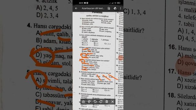 Azərbaycan dili 1 hissə test toplusu - Fonetika #1 смотреть онлайн