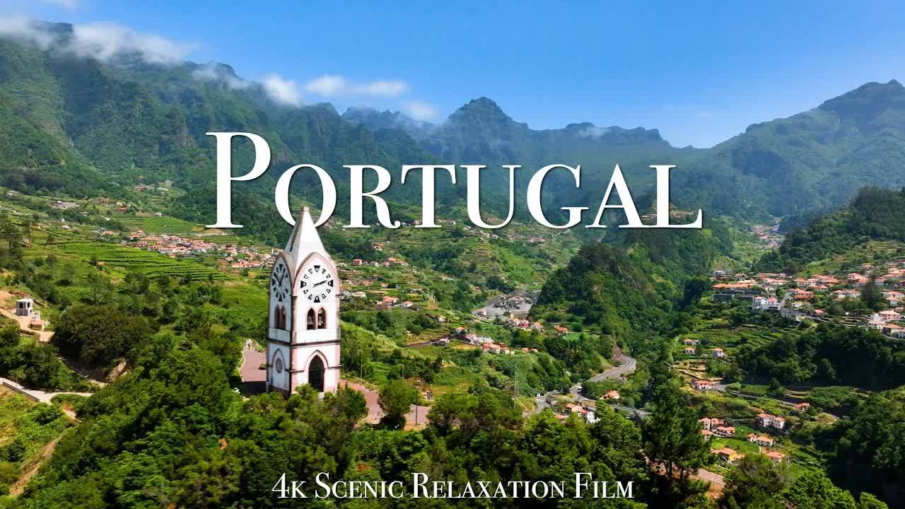 Portugal 4K - Scenic Relaxation Film with Inspiring Music смотреть онлайн