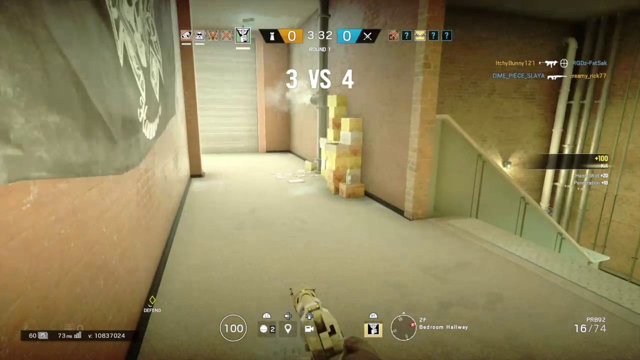 Tom Clancy's Rainbow Six® Siege first round 4v1 clutch\Ace смотреть онлайн