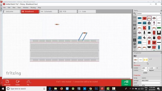 Fritzing Tutorial-8 | How to insert and customize resistor | Bangla | смотреть онлайн
