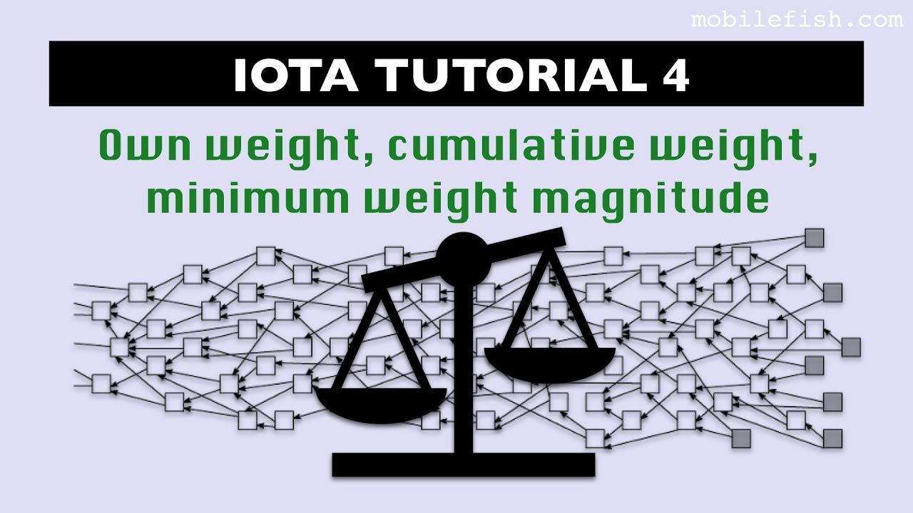 IOTA tutorial 4: Own weight, cumulative weight and minimum weight magnitude смотреть онлайн