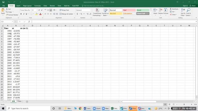 20.Autocorrelation Test in EViews and Excel || Durbin Watson Test смотреть онлайн