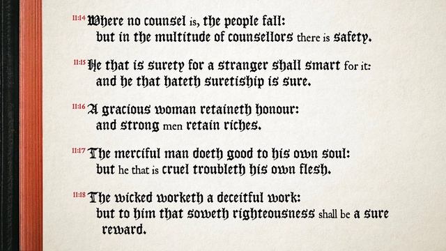 Proverbs 11:1-31 ♩♫ KJV Scripture Song, Full Chapter смотреть онлайн