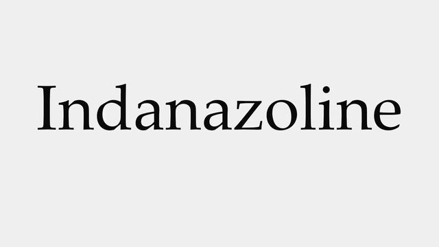 How to Pronounce Indanazoline смотреть онлайн
