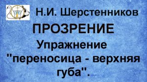 Шерстенников Н.И. Прозрение. Упражнение «переносица - верхняя губа».