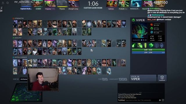 Dota 2 But You Get +1 Into All Attributes For Everything You Do смотреть онлайн