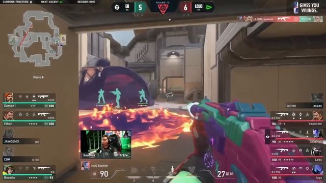 LOUD x Evil Geniuses (Mapa 1: Fracture) | VCT Americas смотреть онлайн