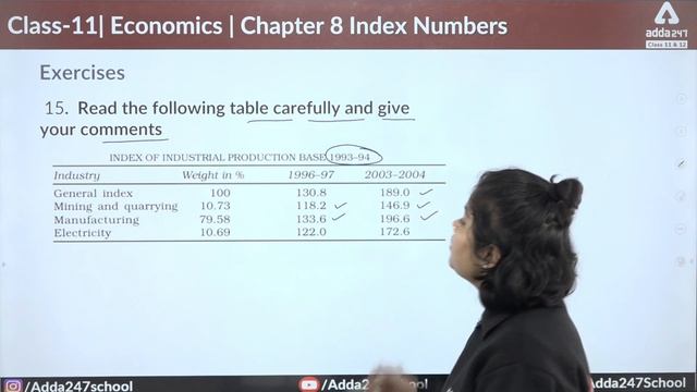 Class 11 Statistics Chapter 8 | Introduction to Index Numbers | NCERT Solution смотреть онлайн