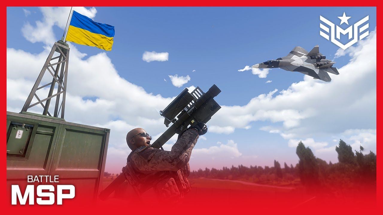 Ukrainian Stinger Missile Units Defended Against an Invasion of Russian Fighters - Arma 3 смотреть онлайн