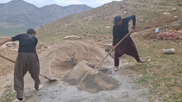 Mohammad And Narges' Efforts To Build A House: Bringing Sand.