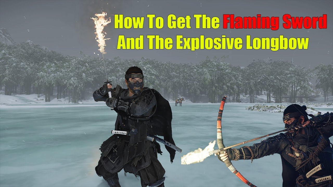 How To Get The Explosive Longbow And Fire Sword In Ghost Of Tsushima смотреть онлайн