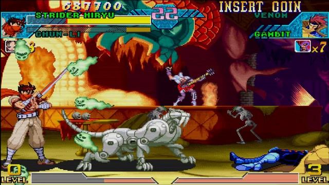 Marvel Vs. Capcom - Strider/Chun Li смотреть онлайн