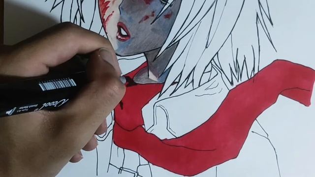 Mikasa Ackerman : Attack on Titan - speed drawing смотреть онлайн