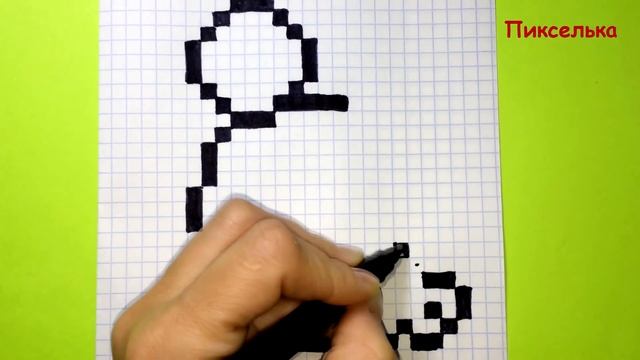 Как Рисовать Тюленя По Клеточкам ♥ Рисунки по Клеточкам #pixelart