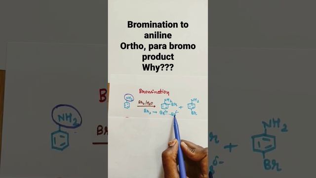 Bromination to Aniline# ortho, para product why??# NEET# CET смотреть онлайн